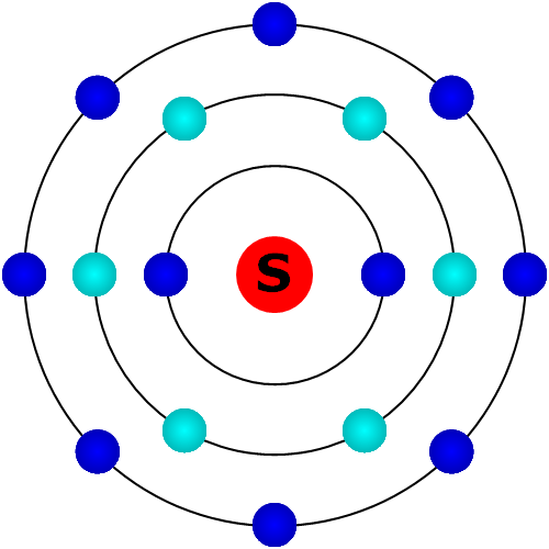 Schwefel Atom